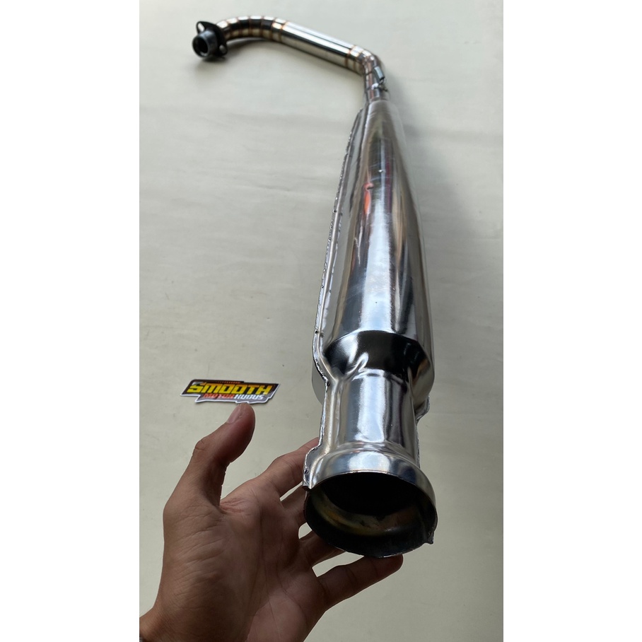 Knalpot cb125 corbi sudah plor leher stenlis stainless cacing