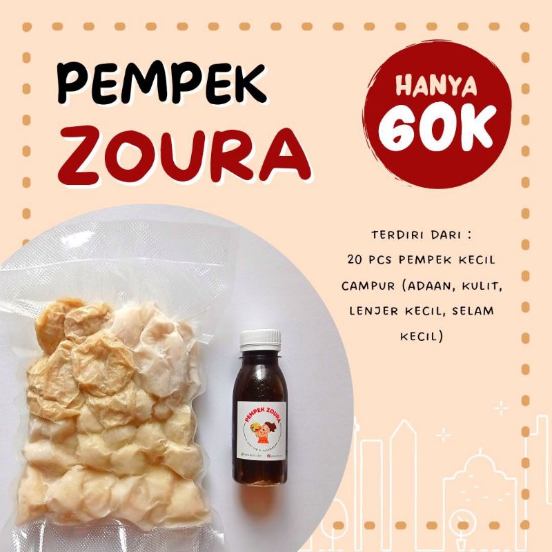

Pempek Zoura | Paket 3 | Pempek kecil campur 20 pcs | Pempek Asli Palembang