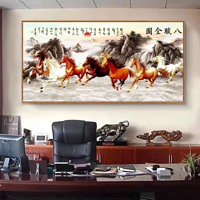 lukisan porcelain 5d lukisan diamond lukisan kuda 5D