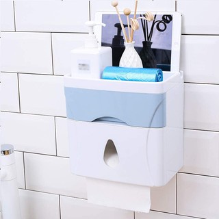 SerbaGrosirMurah TSX02 Tissue Self Box Drawner Kamar Mandi Tempat Sabun Shampoo