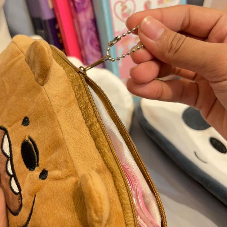 

YYY♕ Kotak Pensil Kain Plushie We Bear Bear Stationery Lucu Unik Kado Viral Terlaku