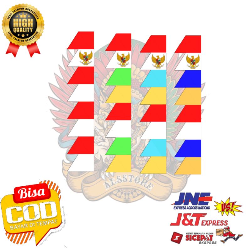 Jual Bendera Umbul Umbul Warna Warni Zig Zag Shopee Indonesia