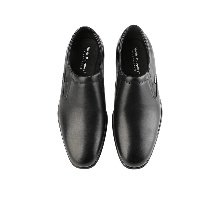 HM002 SEPATU HUSH PUPPIES KERJA KANTOR PRIA BRANDED ORIGINAL HITAM