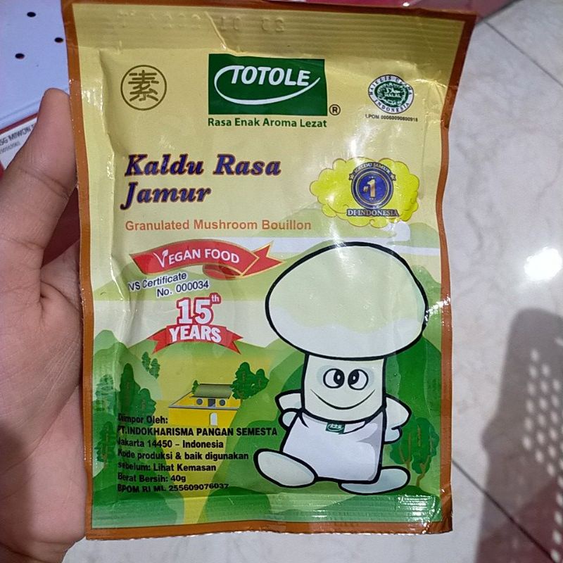 

Totole Jamur 40 Gram