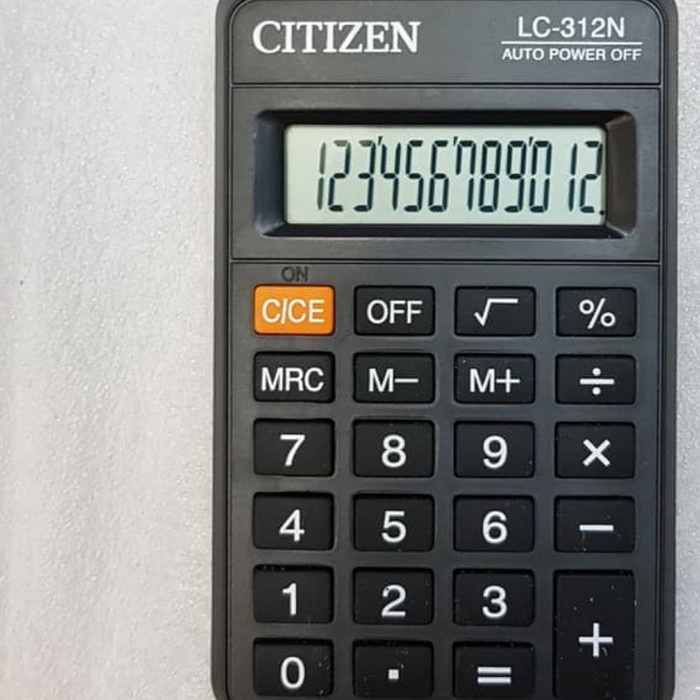 

PROMO kalkulator citizen LC 312 N