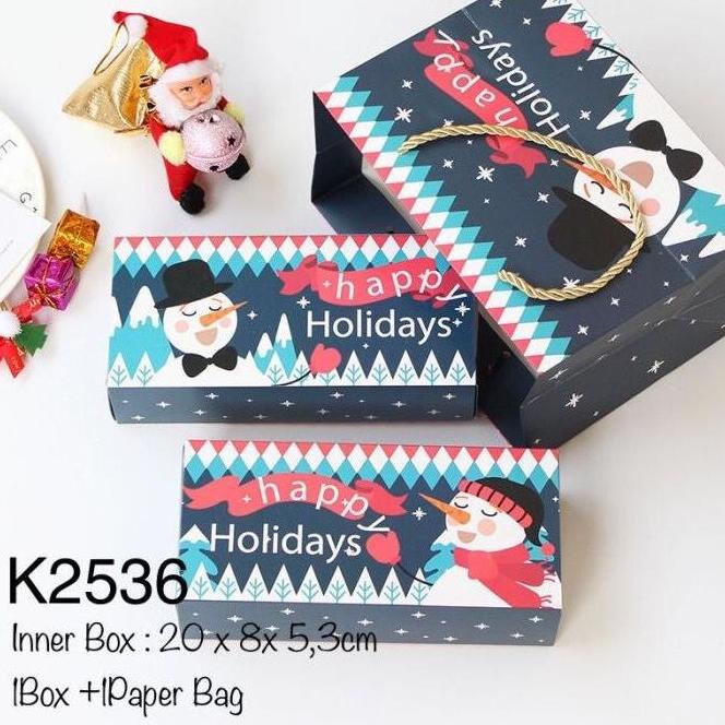 

5SET K2536 KOTAK NATAL CHRISTMAS BOX DNG PAPER BAG K25 RTGR66546R