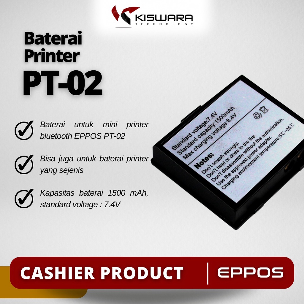 [Part] Baterai Mini Printer Bluetooth EPPOS PT-02