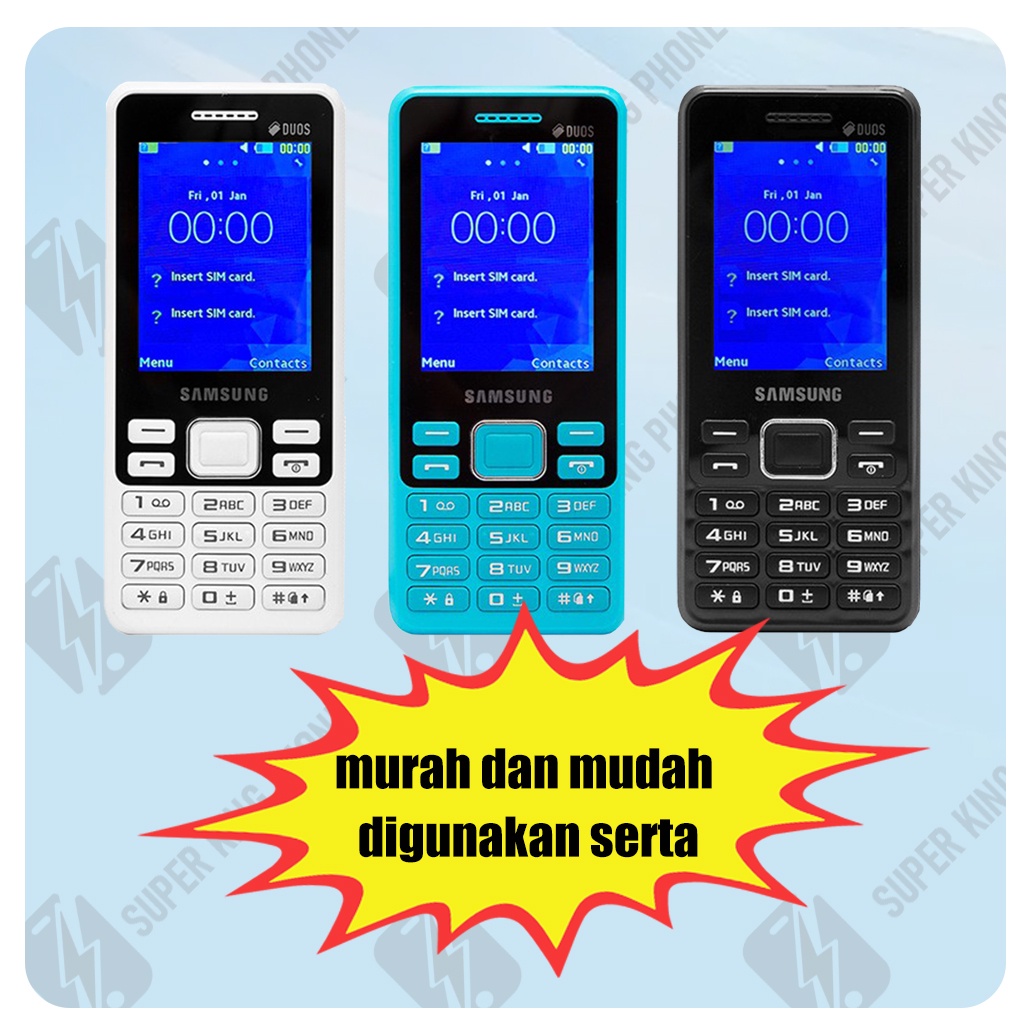 Super King Samsung B350 bergaransi termurah 2G GSM mobile phone Dual Sim
