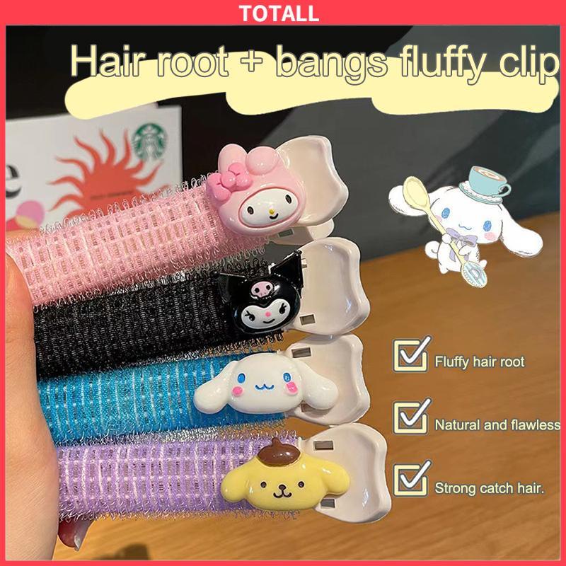 COD Sanrio Jepit Rambut Poni Keriting Bahan Plastik Gaya Vintage Korea Untuk Wanita Aksesori mode-Totall