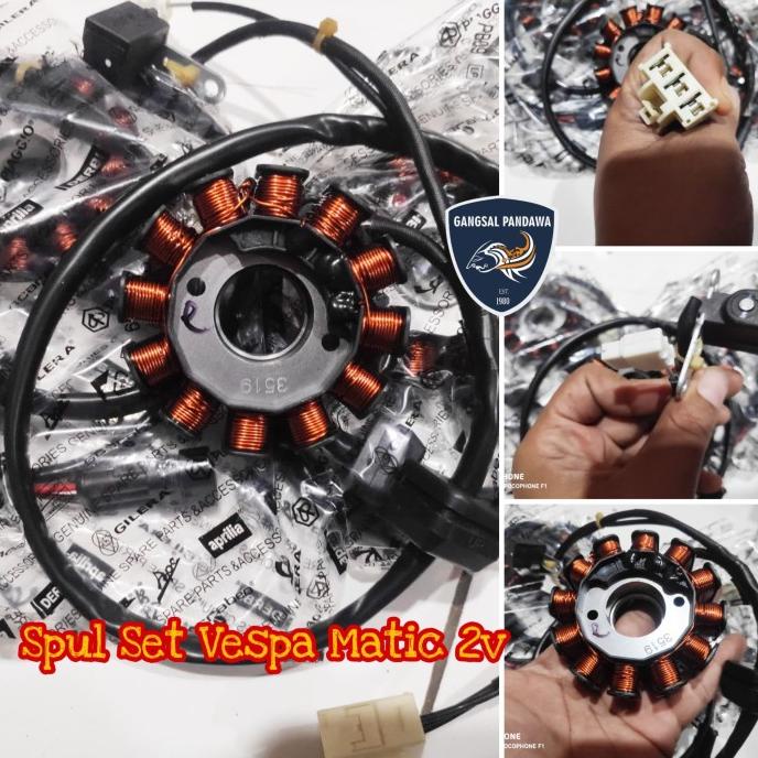 stator vespa matic 2v Spul Lampu Vespa Matic 2v Import
