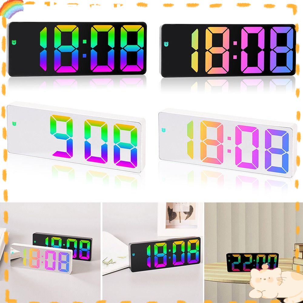 Solighter Jam Weker Digital Gantung Tanggal Samping Tempat Tidur LED Display