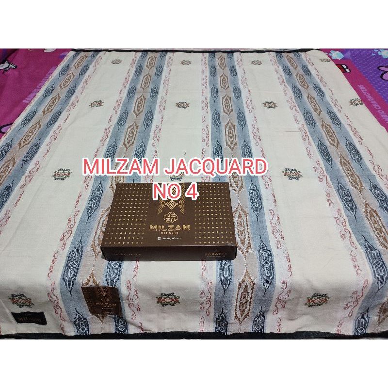 SARUNG MILZAM JACQUARD SONGKET GOLD & SILVER TERBARU