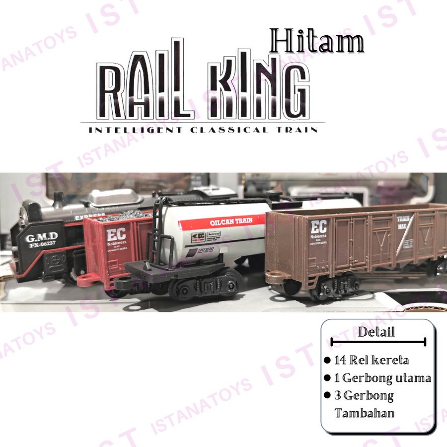 MAINAN KERETA API RAIL KING HITAM 190334
