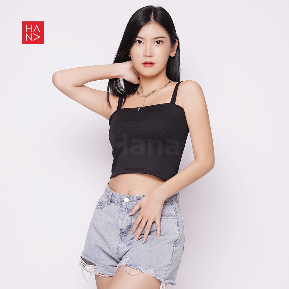 Hana Fashion - Tesa Double Straps Tank Top Atasan Wanita [S - XXL] - TT052