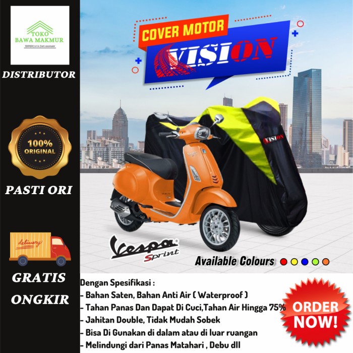 COVER MOTOR SARUNG MOTOR BEAT VARIO LEXI NMAX PCX AEROX VESPA.