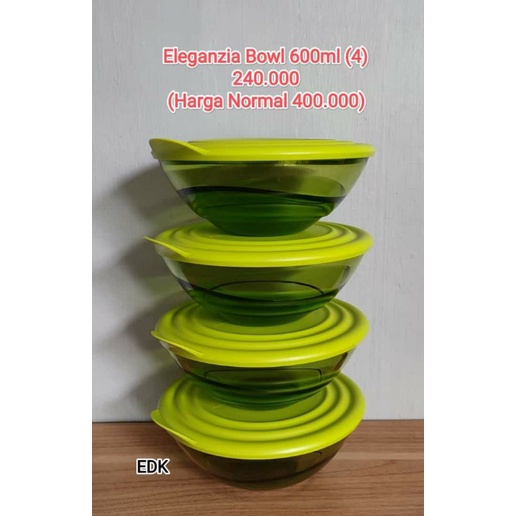ELEGANZIA BOWL 600ML (4) Tupperware