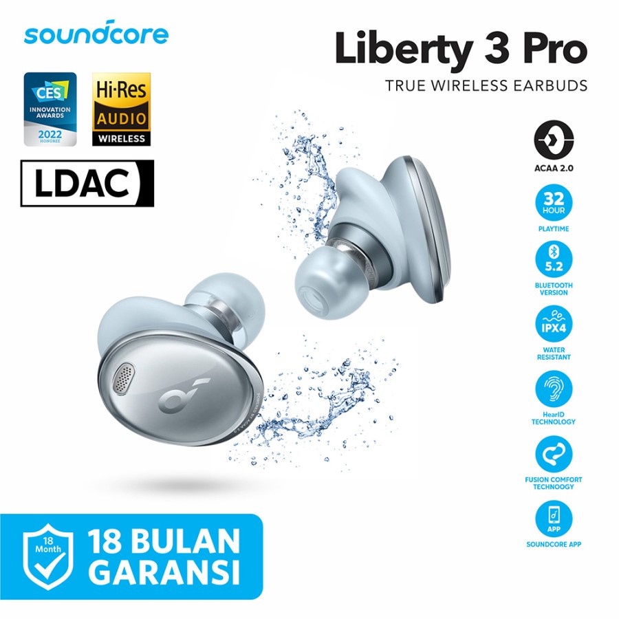 TWS Anker Soundcore Liberty 3 Pro ANC B2C A3952 - Earphone Anker A3952