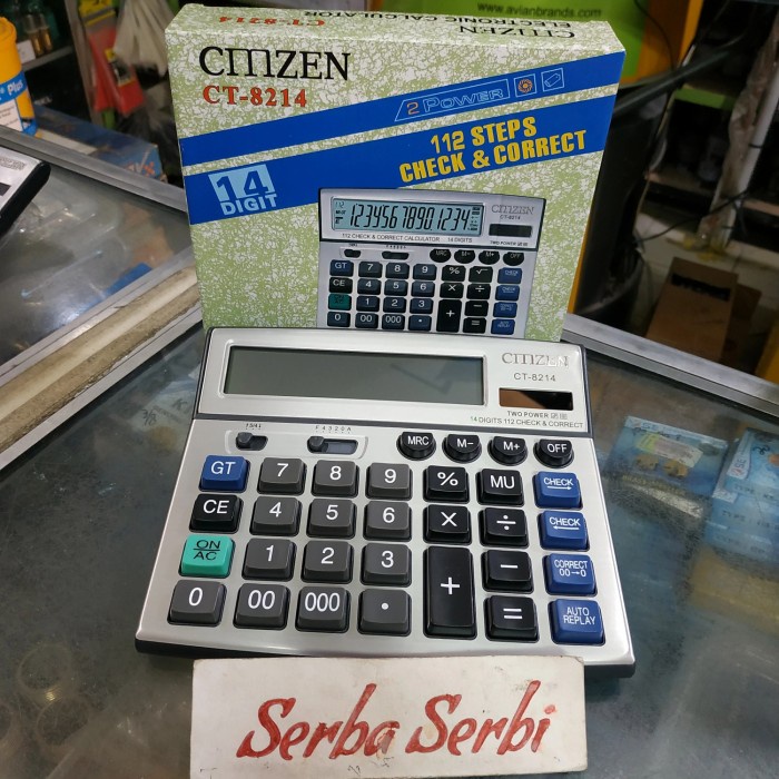 

TERLENGKAP Kalkulator meja Ct-8214 Citizen