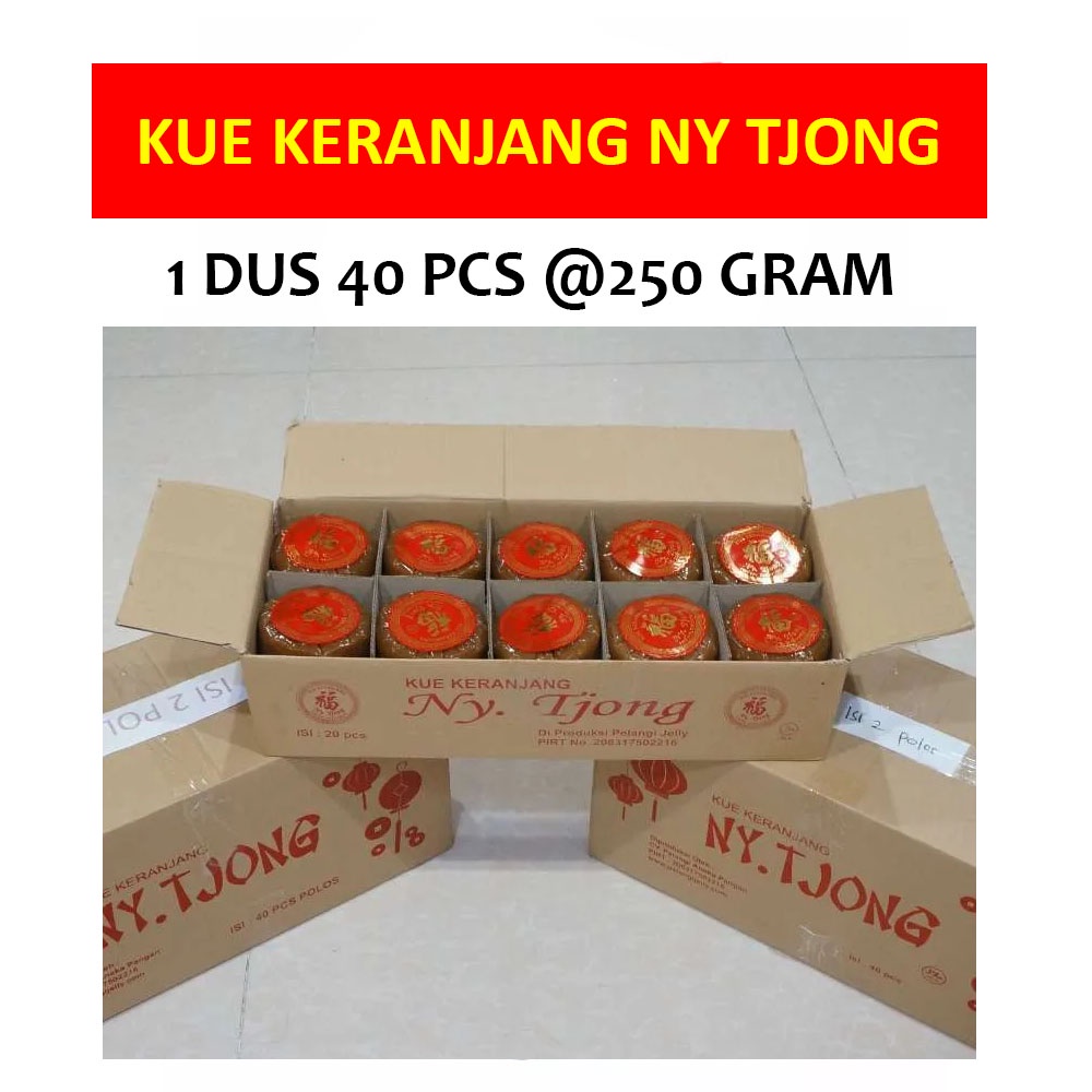 

Kue keranjang NY TJONG 1 Dus 250 gram 40 Pcs Halal Dodol Cina Jenang China Kue Kranjang Imlek Dodol Imlek Kue Cina Halal Chinese New Year Cake