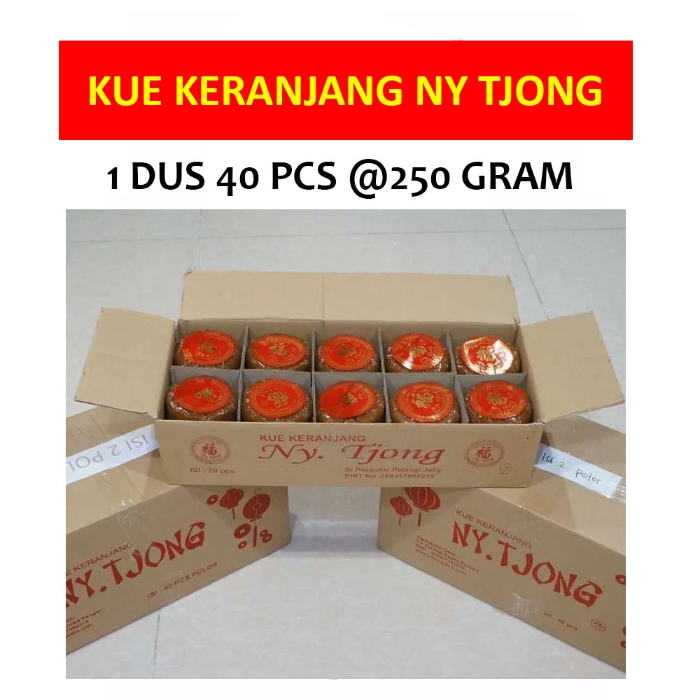 Jual Kue Keranjang Ny Tjong Dus Gram Pcs Halal Dodol Cina Jenang China Kue Kranjang