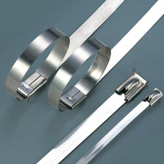 Stainless Cable Ties Kabel Ties Klem Knalpot Exhaust Wrap Motor Mobil Peredam Panas Knalpot - Exhaus