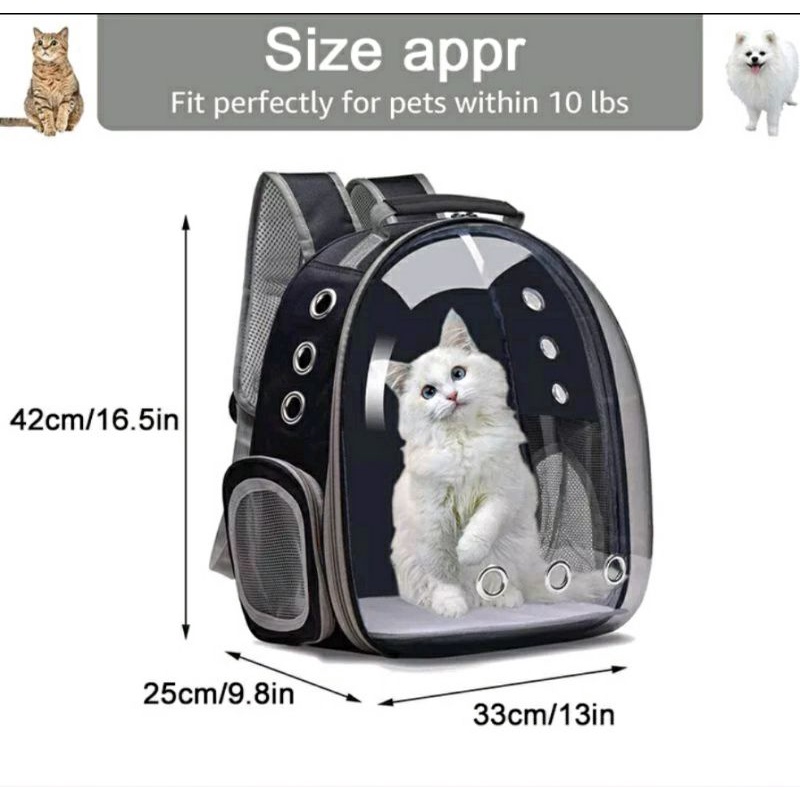 17 inch big Tas  Kucing Astronout  Travel Bag Nyaman dan  Cat Bag Pet Carrier Pet