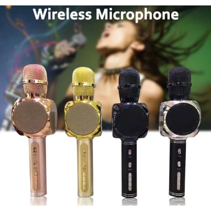 Mic KTV Wireless Bluetooth YS-63 Karaoke LED RGB Microphone Speaker