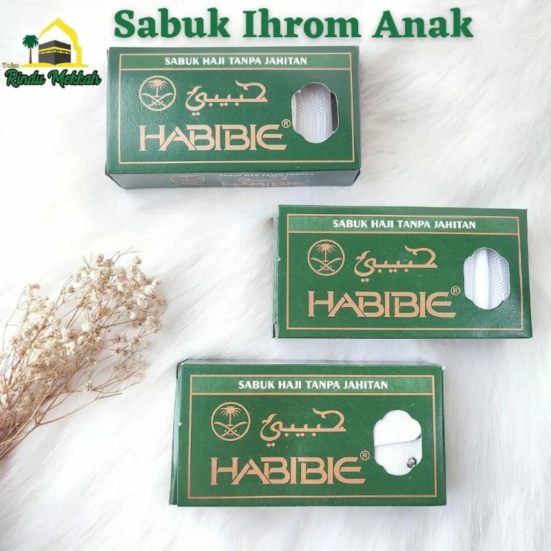 Sabuk Ihrom Putih Anak Ikat Pinggang Ihrom Anak