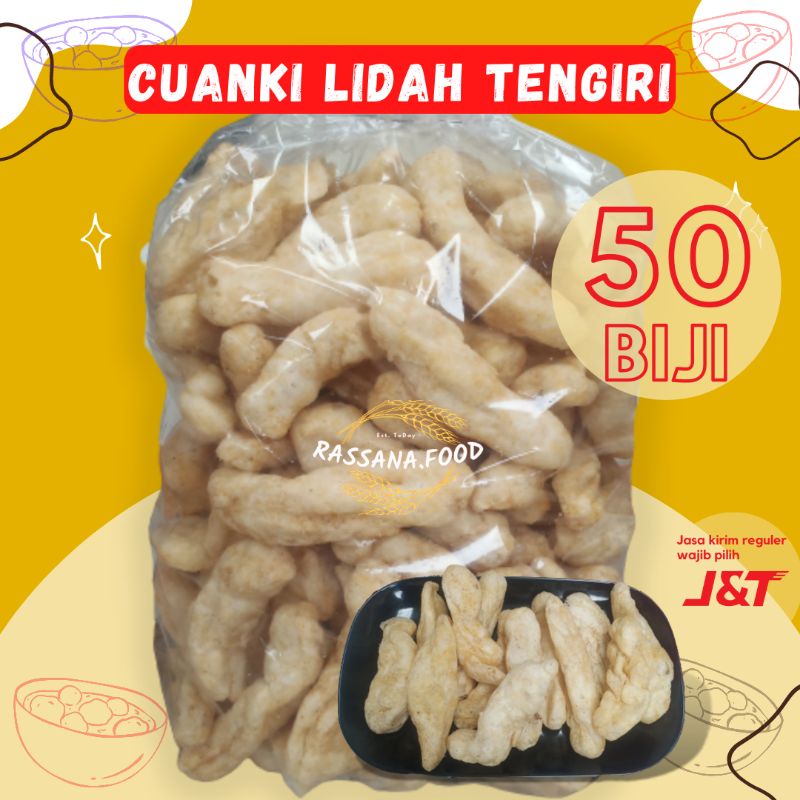 

Cuanki Lidah Tengiri isi 50 Batagor Lidah Jumbo Cuanki Lidah Besar