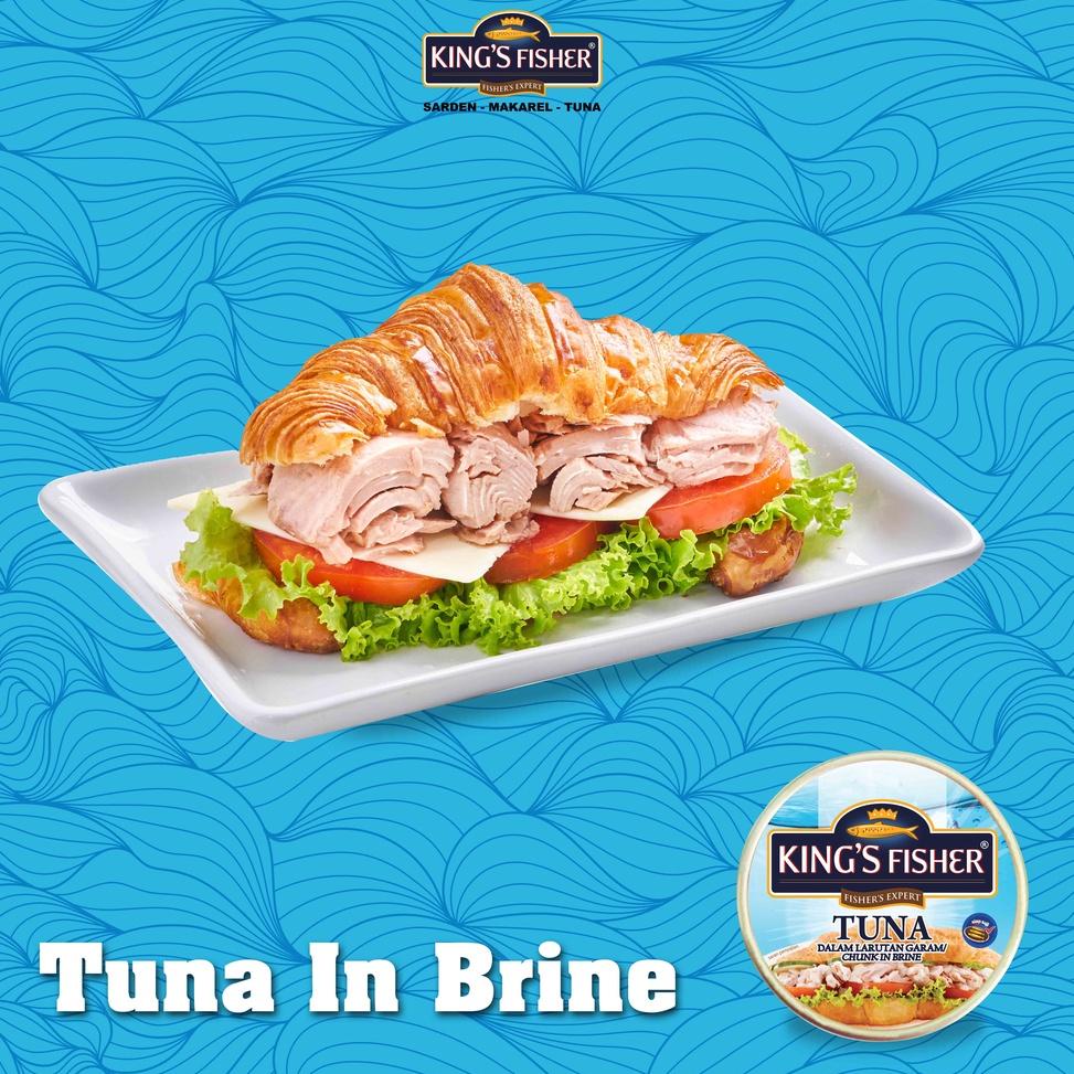 

[KODE HMH] King's Fisher Paket 2 pcs Tuna dalam Air Garam Tuna in Brine Daging Makanan Kaleng 170 gr