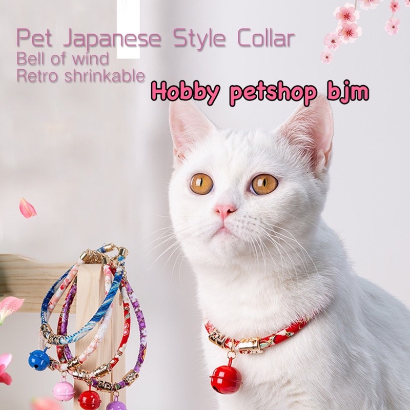 Kalung kucing etnik motif bohemian bell lonceng premium cat collar anjing dog kelinci pet aksesoris