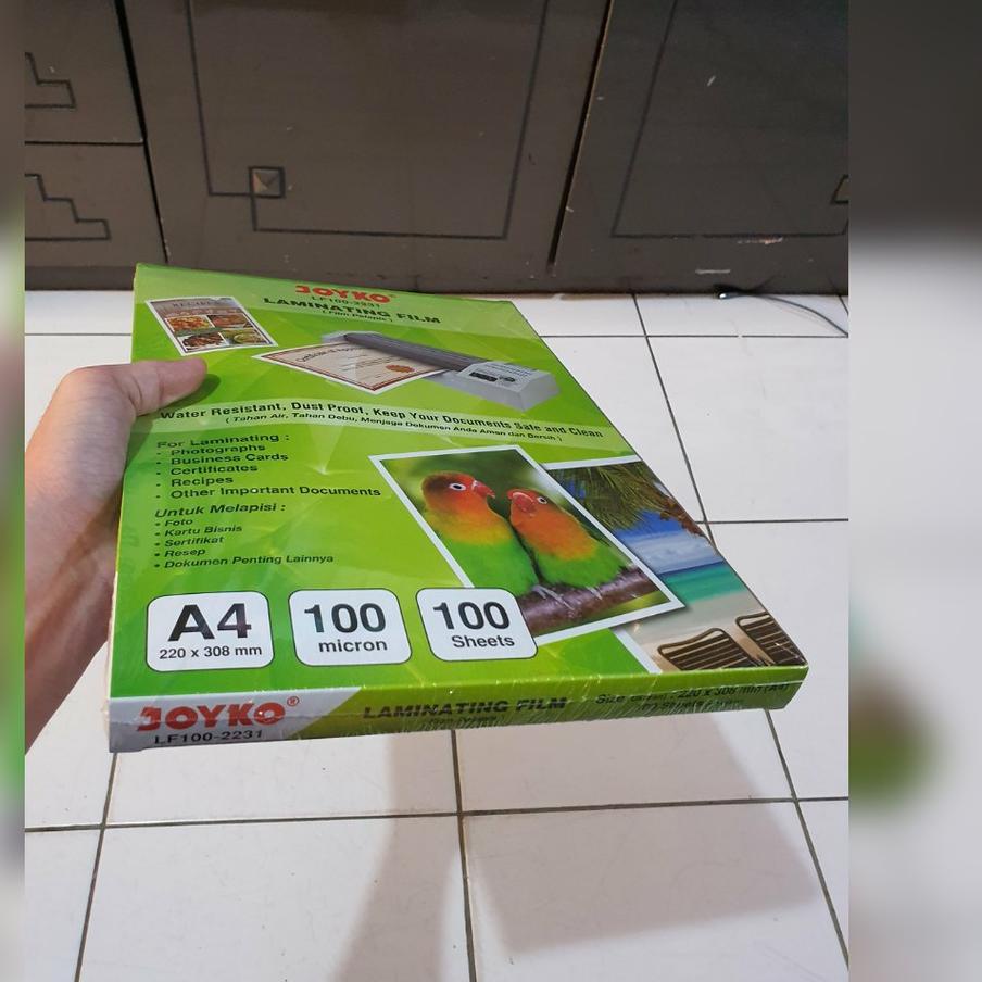 

■■■ plastik laminating A4 joyko laminasi panas hot 100 micron