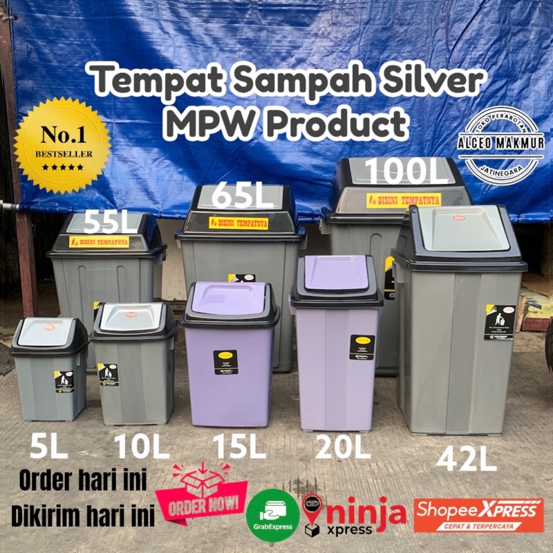 Tempat Sampah 5-10-15-20-42-55-65-100 Liter - MPW PRODUCT