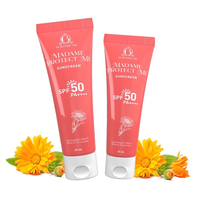 Madame Gie Protect Me Sunscreen SPF 50 PA ++++ With Calendula Sunblock 35 gr