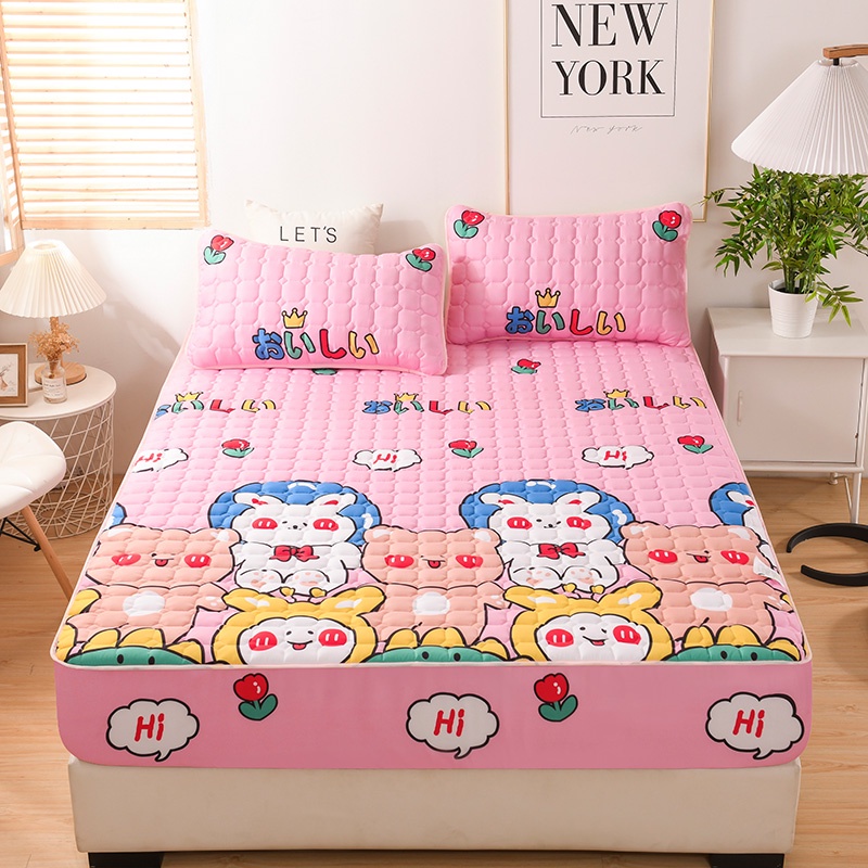 (SerbaSerbi) Sprei Anti Ompol Anti Tahan Air / Sprei Adem Sultan Waterproof Full Karet- 180x200 Cm New Motif Sprei Firal