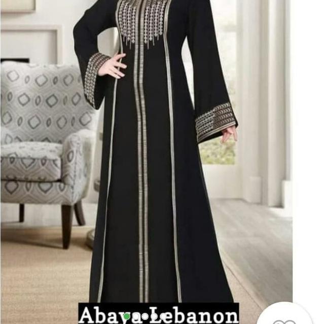 ⇈ Casual Abaya Hitam Turkey Bahan JetBlack Lembut Kwalitas Boutique Arab Abaya Basic Abaya Syari aba