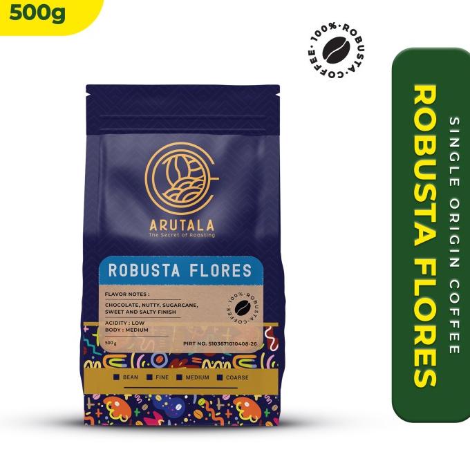 

[BISA COD] ARUTALA Kopi Flores Robusta Coffee 500 gram