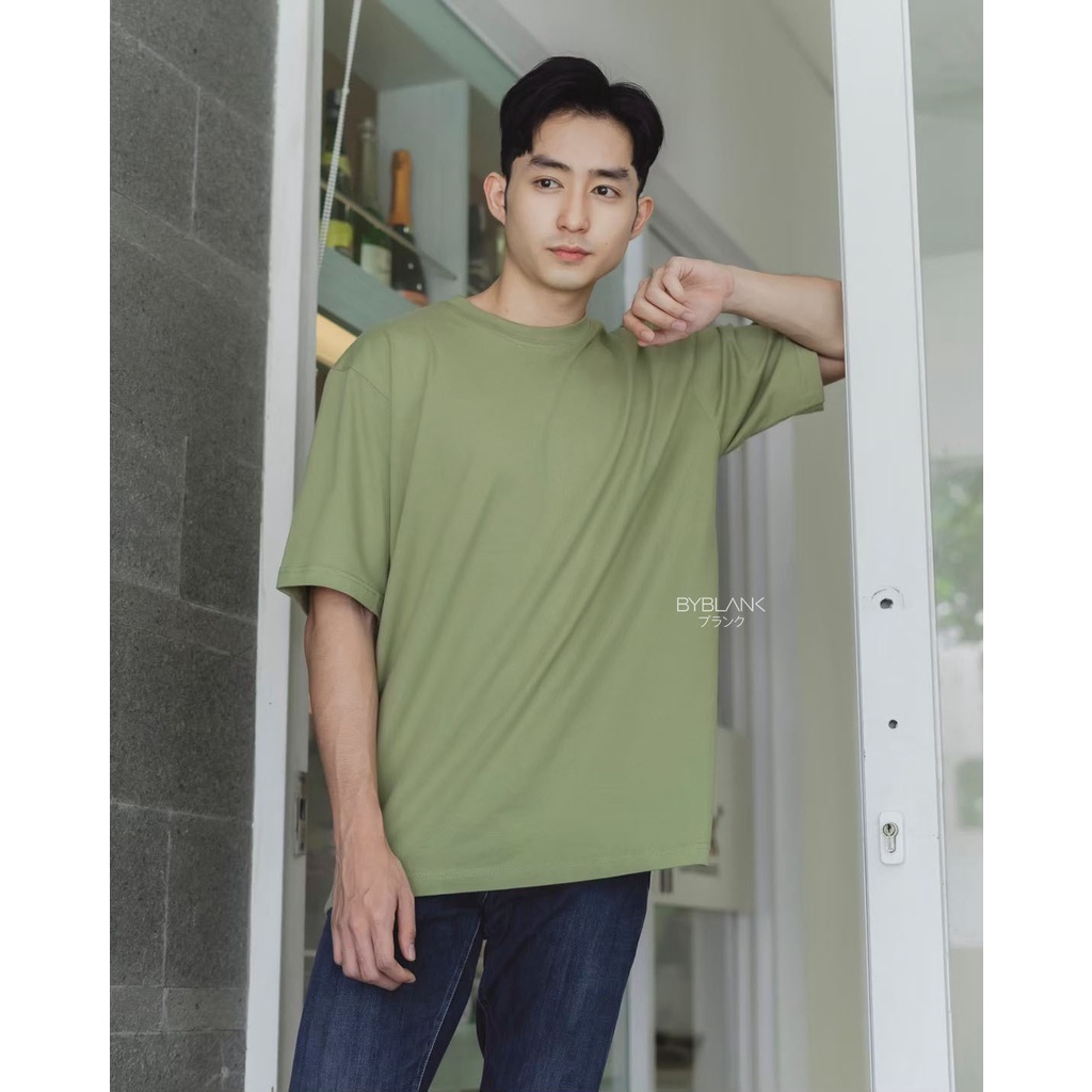 Osaka Oversized Tshirt In Sage Green - Kaos Oversize Pria dan Wanita Hijau Sage - Blank Apparel