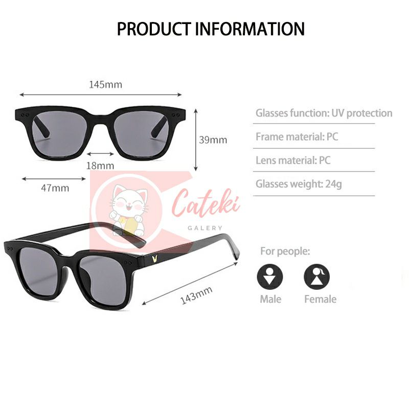 [CTK] PROMO Aksesoris Kacamata Fashion Pria/Wanita Sunglasses Korean Fashion LOGO V KACAMATA CANDY NEW MURAH