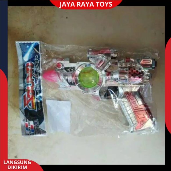 Mainan pistol anak mainan tembakan Berlampu &amp; Bersuara JNJ Pakai Baterai KC new