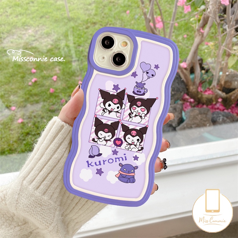 Case Untuk Samsung A14 A04 A13 A23 A03s A32 A53 A50s A22 A04s A04E A12 A50 A52 A52s A33 A02s A03 A21s A30s A20 A11 A51 Astronot Luar Angkasa Lucu Kartun Kuromi Lembut Gelombang Penutup Tepi