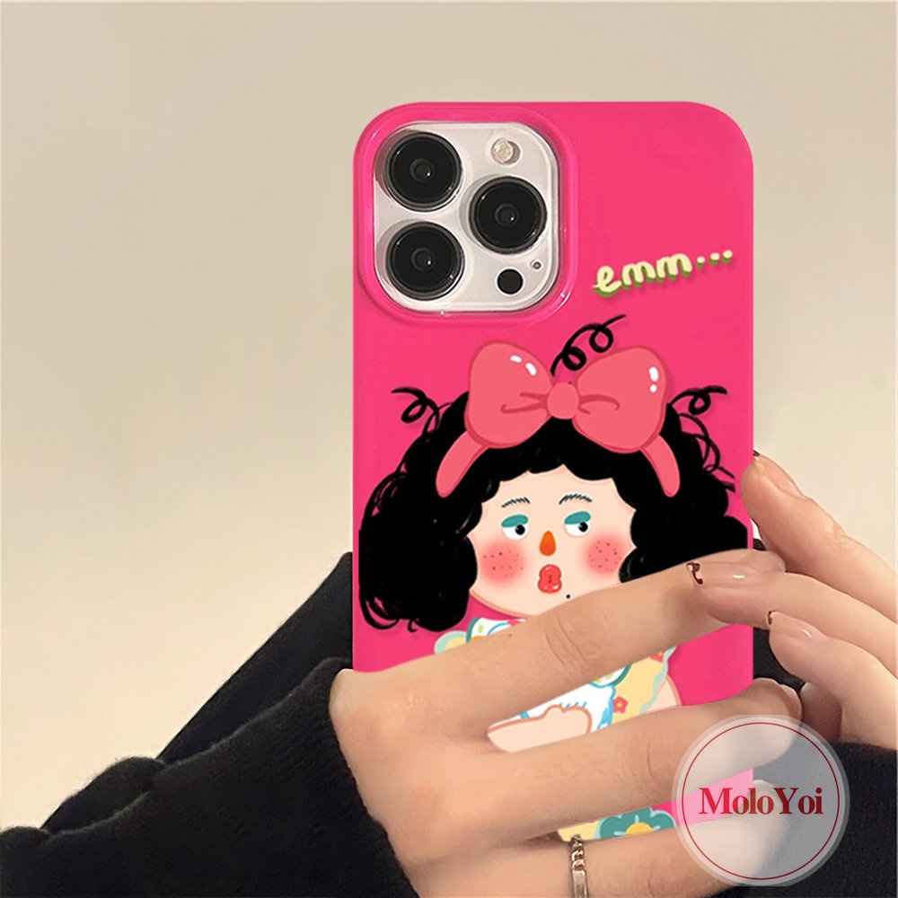 Case Cewek Lucu Kompatibel Untuk IPhone XR 11 13 12 14 Pro Max 7Plus 8Plus 7 8x XS Max SE 2020mawar Merah Imut Glossy Halus Lembut TPU Full Body Pelindung Penutup Belakang