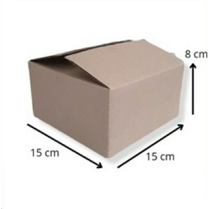 

Termurah kardus packing 15x15x8 polos single wall