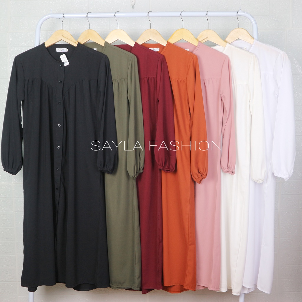 Berkualitas Syakila Long Tunik Basic Tunik Polos Oversize Premium
