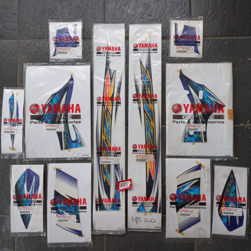 Strip Striping Grapik Lis Fullset F1ZR FIZR biru putih DPBMC 2005 Original
