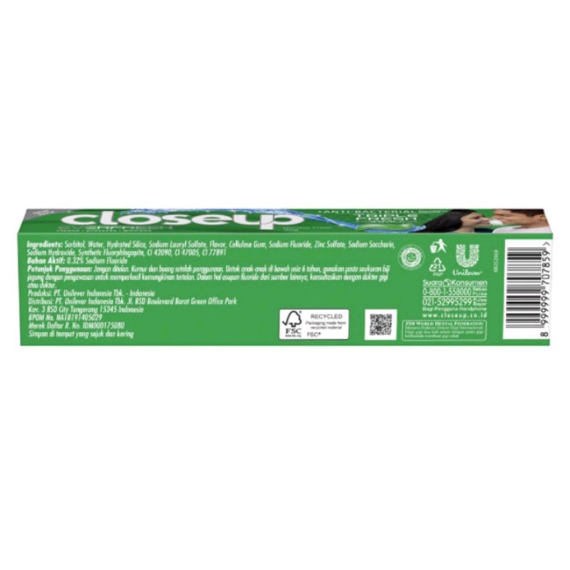 CloseUp Menthol Pasta Gigi Segar Green