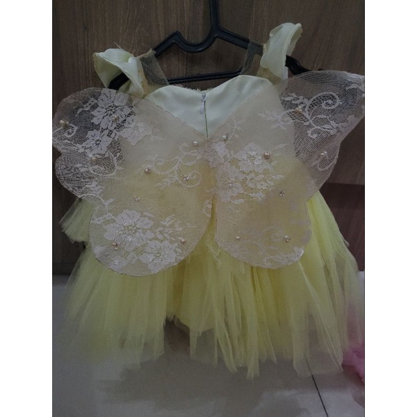 dress anak pesta Little Tootoo preloved usia 1 tahun