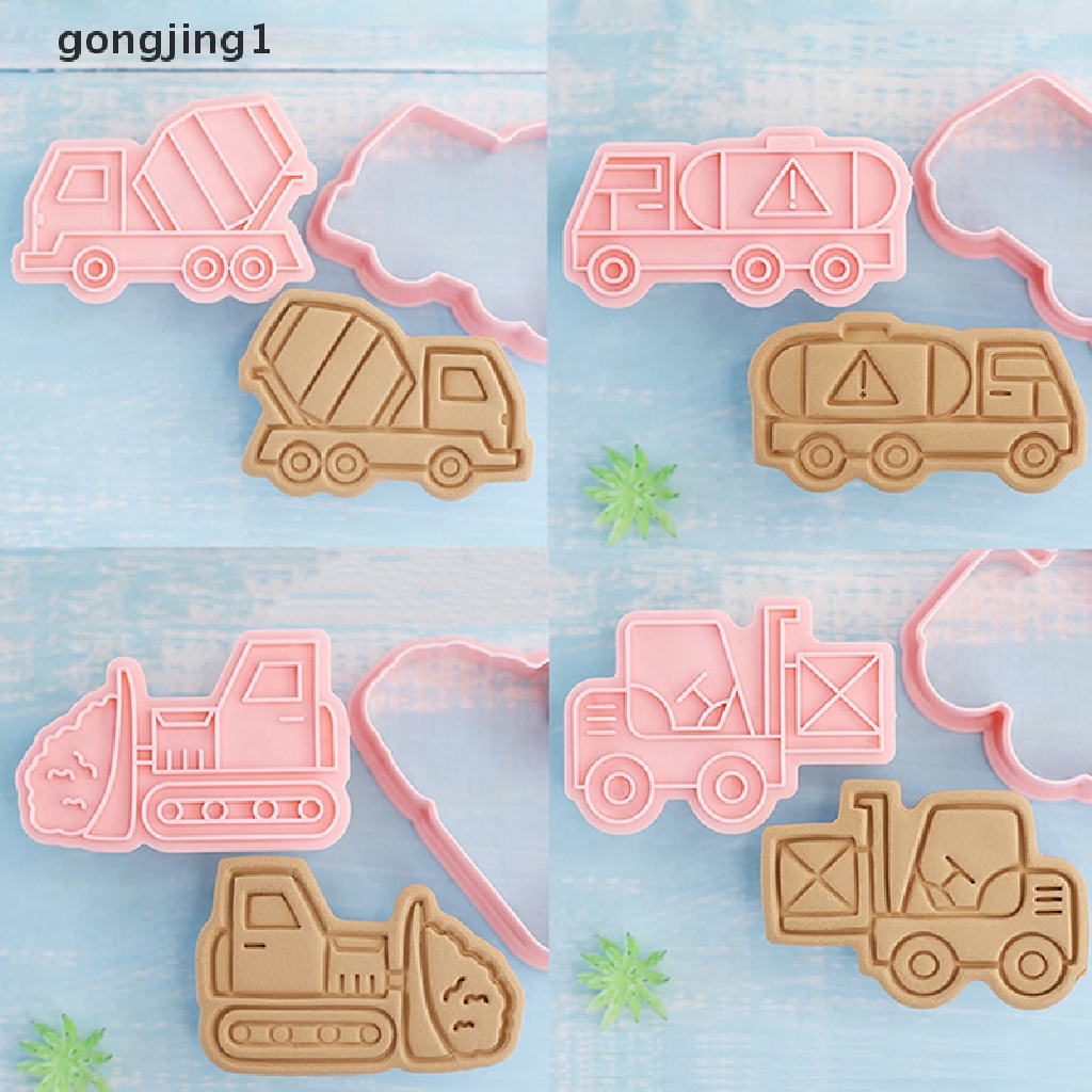 Ggg 8Pcs Cetakan Biskuit Bentuk Truk Fondant Pastry Cutter Alat Baking Cookies Cetakan ID