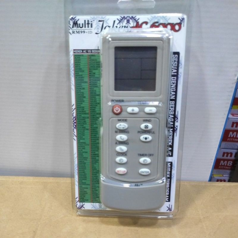 Remote AC Joker Ac 6000 - Multi Rm 99+