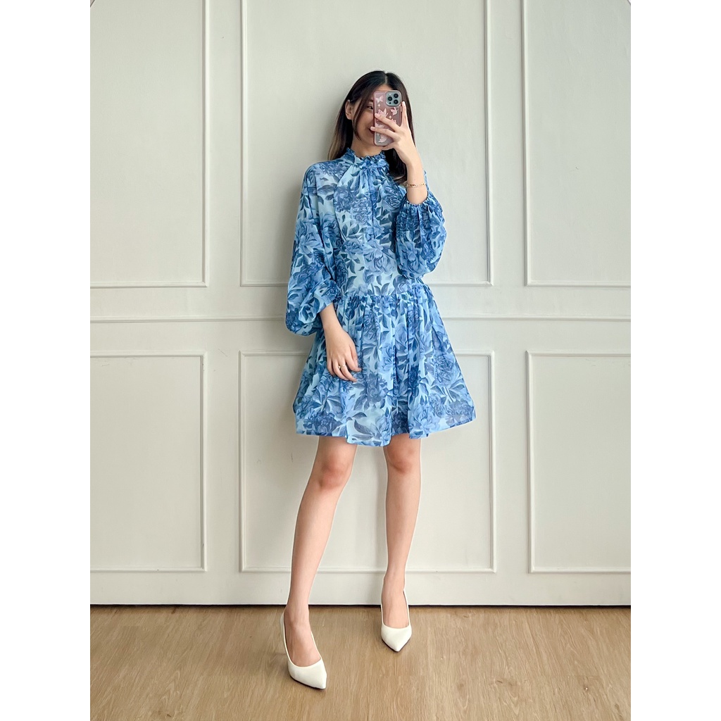 DOLLA - Posy Dress/ Floral Korean Backless Mini Dress/ Bali Dress